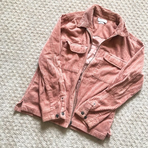 Coats | Pink Corduroy Jacket 